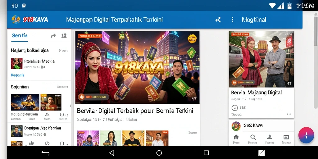 Tampilan antarmuka 918KAYA yang modern dan intuitif.