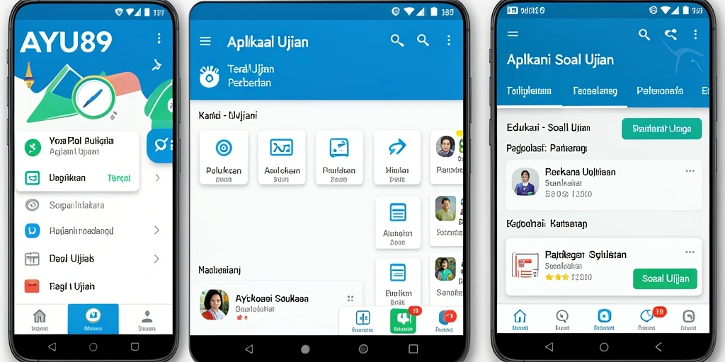 Tampilan antarmuka pengguna aplikasi AYU89 yang intuitif dan menarik.