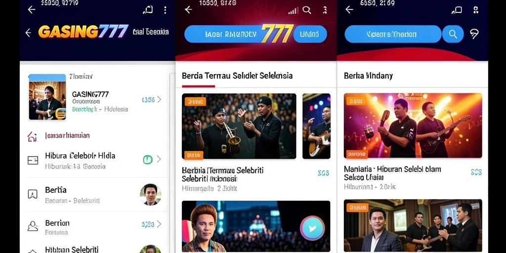 Tampilan antarmuka GASING777 yang modern dan informatif.