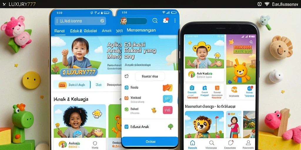 Tampilan antarmuka LUXURY777 yang ramah anak dan interaktif.