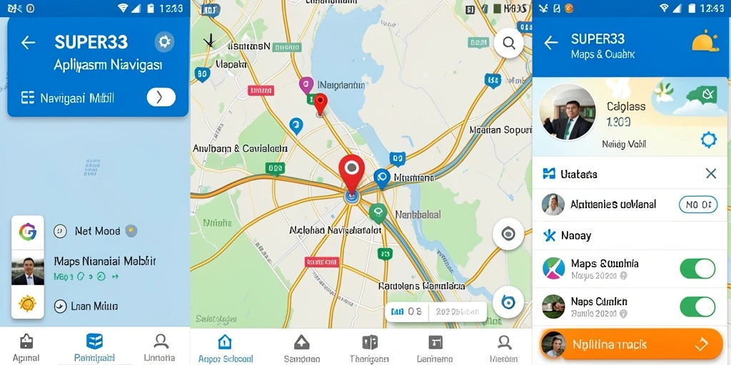 Antarmuka aplikasi SUPER33 yang intuitif dan user-friendly.